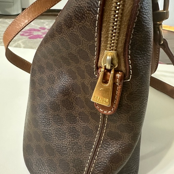 Celine Brown Leather Satchel - Picture 4 of 10